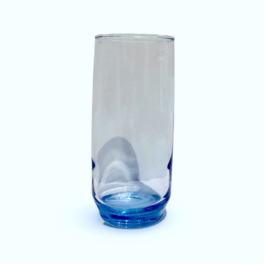 Blue Tinted Glass Water Tumbler